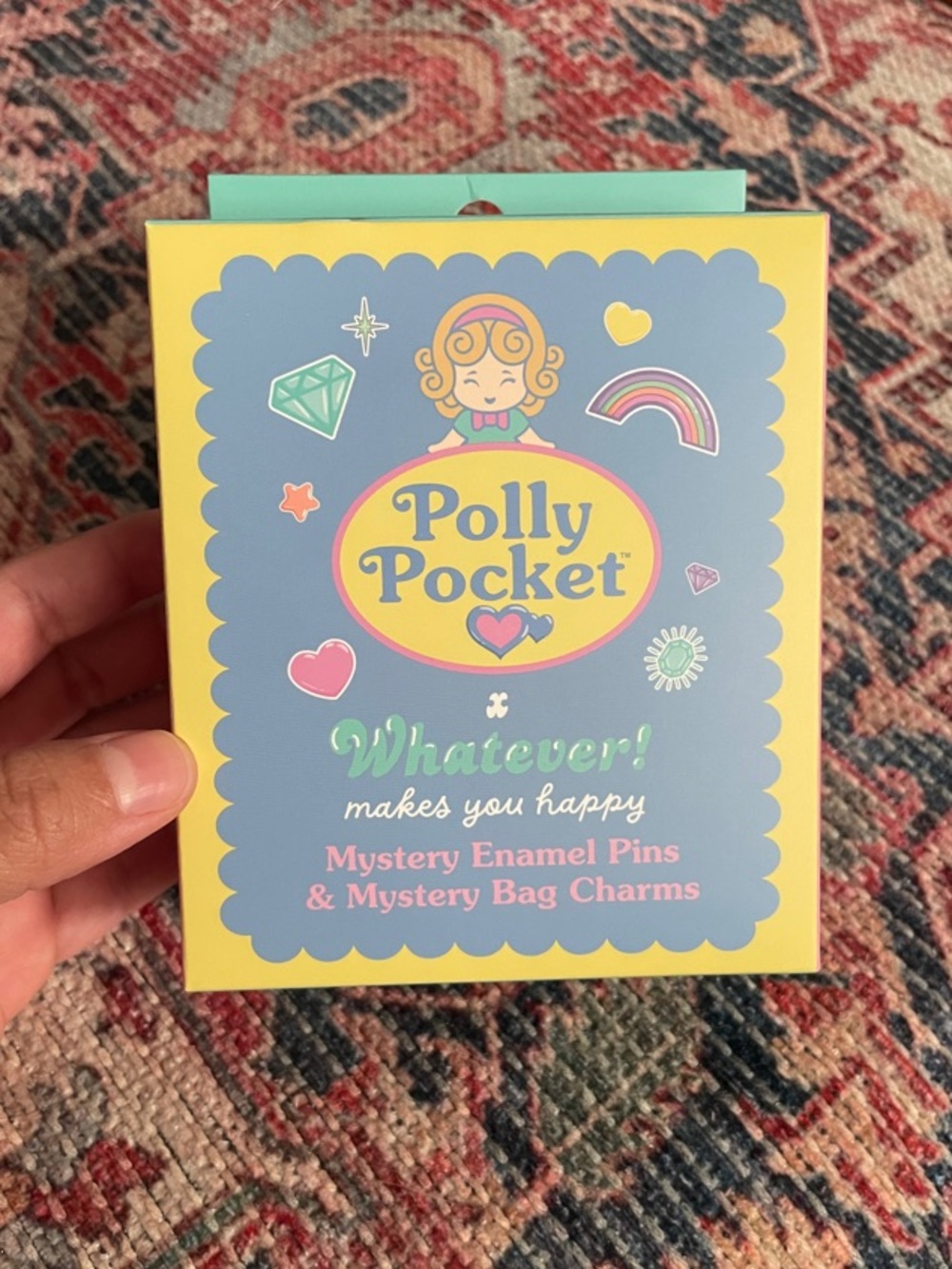 Whatever makes you happy Polly pocket enamel pin bag charm